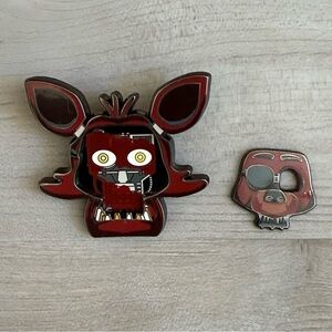 Five Nights At Freddy’s 🍕 Foxy Bot Metal Enamel Dual-Layer Pin